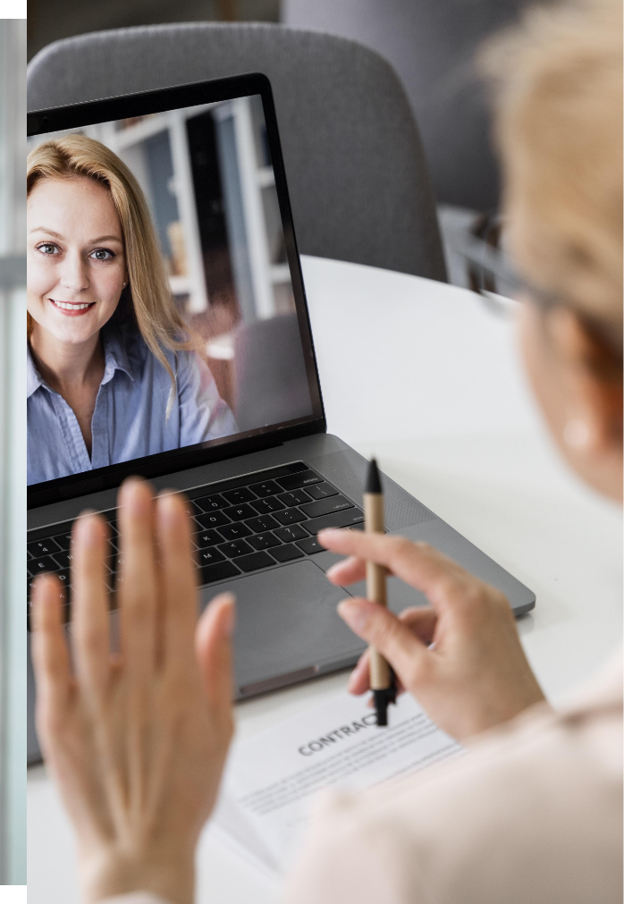 close-up-woman-video-conference