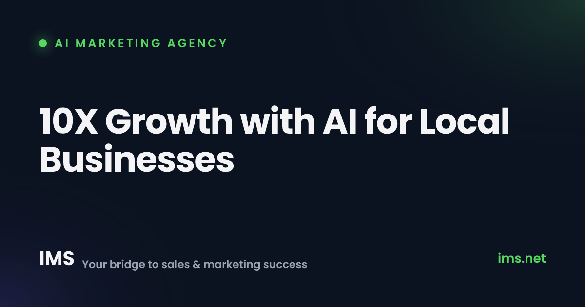 IMS | 10X Growth with AI · 2026